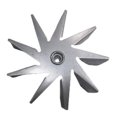 114 mm Diameter Kamfen Fan 9 Blades gegalvaniseerd plaat voor Pellet Stove