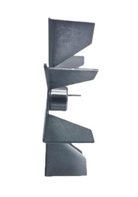 114 mm Diameter Kamfen Fan 9 Blades gegalvaniseerd plaat voor Pellet Stove